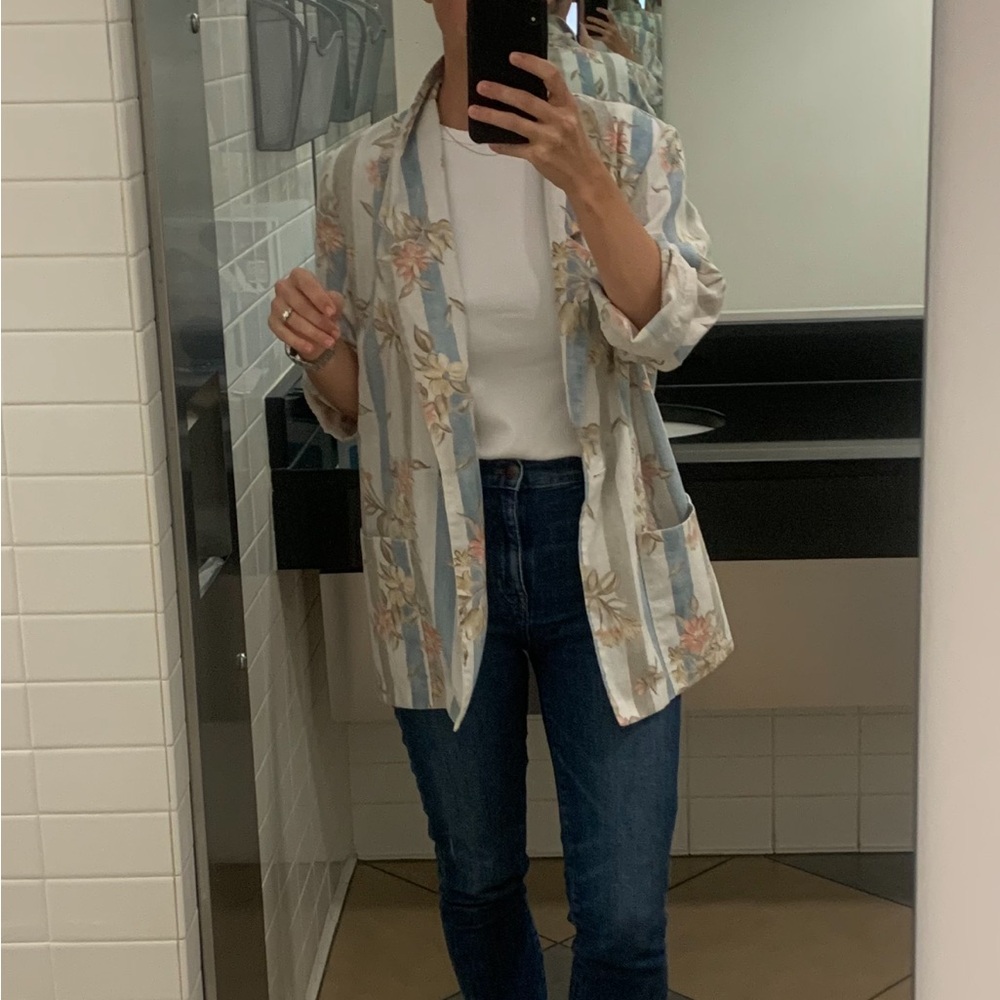 Vintage floral blazer